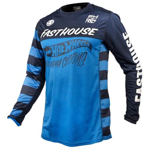 Camiseta infantil FASTHOUSE Grindhouse Hot Wheels Jersey - Azul electrico