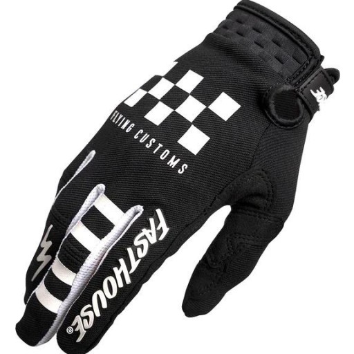 Guantes infantiles Fasthouse Speed Style Hot wheels - Negros