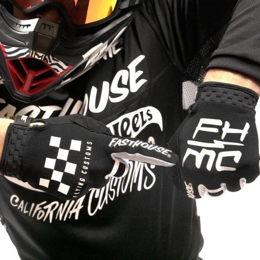 Guantes infantiles Fasthouse Speed Style Hot wheels - Negros [2]