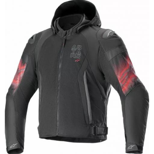 Chaqueta Alpinestar ZACA VENOM Negra y roja 