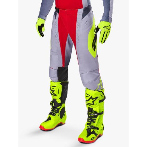 Pantalón Alpinestars Techstar Melt Rojo brillantes y gris 2025 [5]