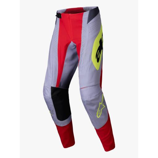 Pantalón Alpinestars Techstar Melt Rojo brillantes y gris 2025 [0]