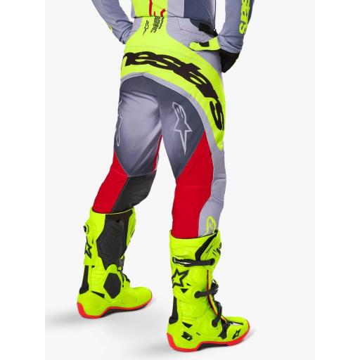 Pantalón Alpinestars Techstar Melt Rojo brillantes y gris 2025 [2]