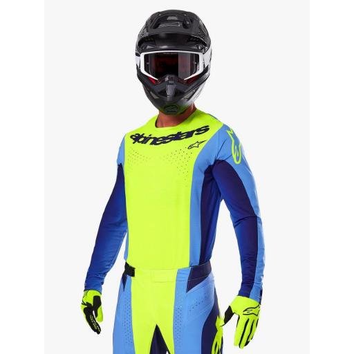 Camiseta Alpinestar TECHSTAR MELT Amarillo fluor  / Azul 2025 [7]