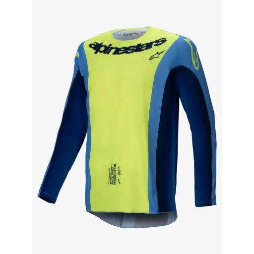 Camiseta Alpinestar TECHSTAR MELT Amarillo fluor  / Azul 2025