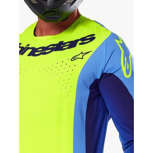 Camiseta Alpinestar TECHSTAR MELT Amarillo fluor  / Azul 2025 [4]