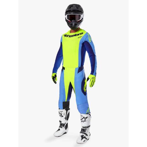 Camiseta Alpinestar TECHSTAR MELT Amarillo fluor  / Azul 2025 [2]