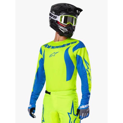 Camiseta Alpinestar Fluid Haul amarillo fluor y azul  2025 [5]