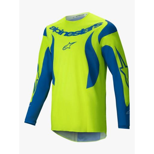 Camiseta Alpinestar Fluid Haul amarillo fluor y azul  2025 [0]