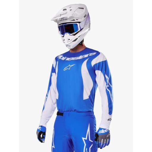 Camiseta Alpinestar Fluid Haul azul y blanco 2025 [7]