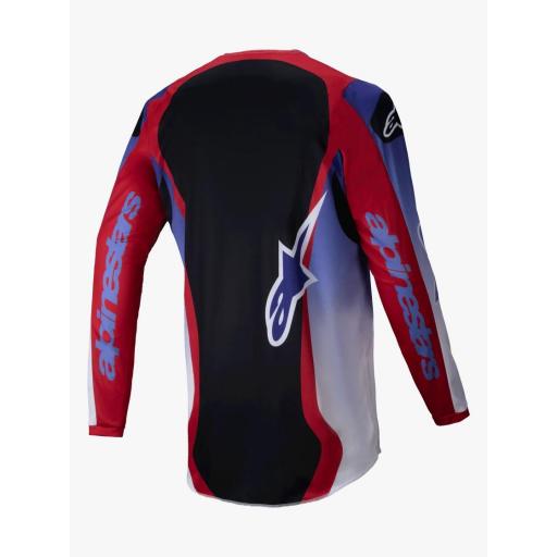 Camiseta Alpinestar Fluid Wurx púrpura y rojo brillante 2025 [1]