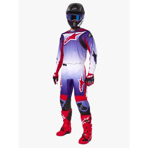 Pantalón Alpinestars Fluid Wurx púrpura y rojo brillante 2025 [5]