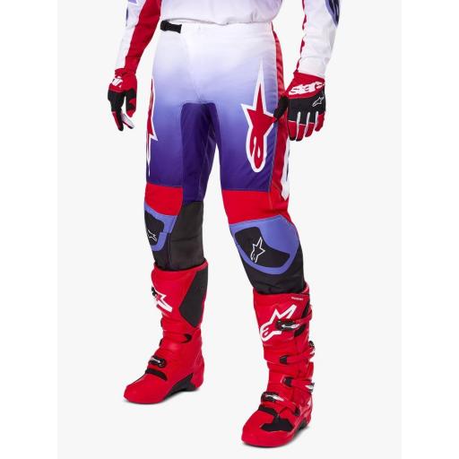 Pantalón Alpinestars Fluid Wurx púrpura y rojo brillante 2025 [2]