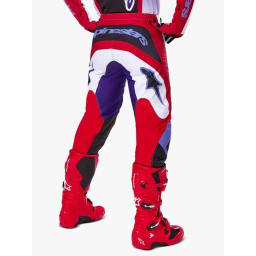 Pantalón Alpinestars Fluid Wurx púrpura y rojo brillante 2025 [4]