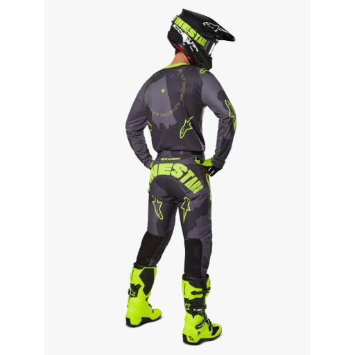 Pantalón Alpinestars Racer Hollow gris oscuro y amarillo fluor 2025 [4]