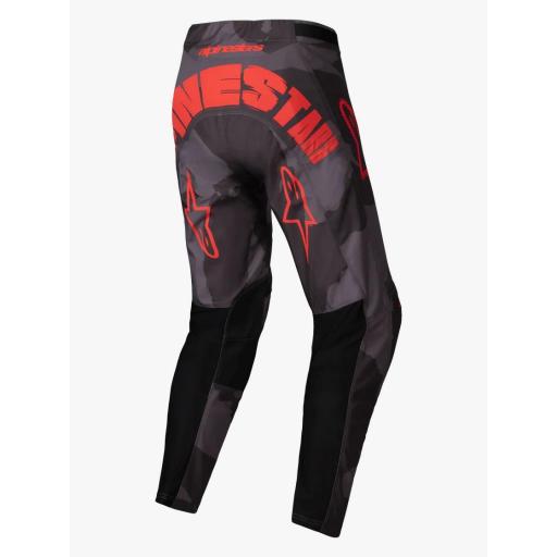 Pantalón Alpinestars Racer Hollow gris camuflaje y naranja fluor 2025 [1]