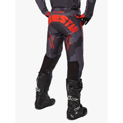 Pantalón Alpinestars Racer Hollow gris camuflaje y naranja fluor 2025 [2]