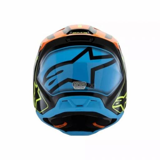 Casco Alpinestars SM3 Fray infantil / junior Negro, naranja y amarillo [4]