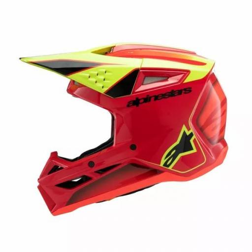 Casco Alpinestars SM3 Fray infantil / junior Rojo, amarillo y negro [5]