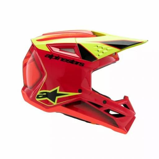 Casco Alpinestars SM3 Fray infantil / junior Rojo, amarillo y negro [2]