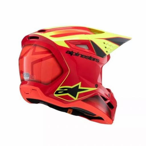 Casco Alpinestars SM3 Fray infantil / junior Rojo, amarillo y negro [1]