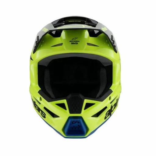 Casco Alpinestars SM3 Fray infantil / junior amarillo, negro y azul [6]