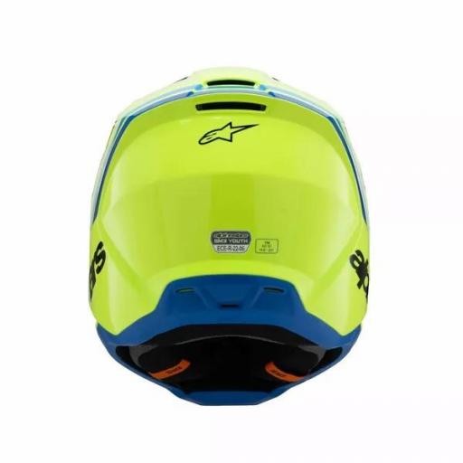 Casco Alpinestars SM3 Fray infantil / junior amarillo, negro y azul [5]