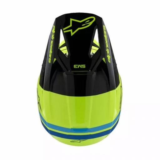 Casco Alpinestars SM3 Fray infantil / junior amarillo, negro y azul [4]