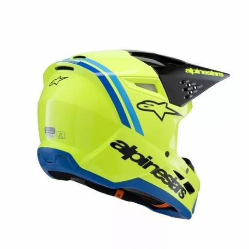 Casco Alpinestars SM3 Fray infantil / junior amarillo, negro y azul [3]