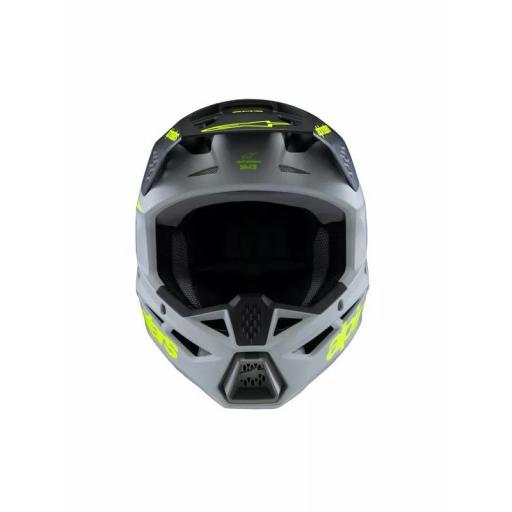 Casco Alpinestars SM3 Fray infantil / junior gris, negro y amarillo [4]