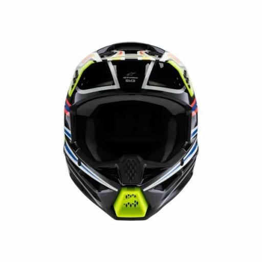 Casco Alpinestars SM3 Fray infantil / junior negro, amarillo, azul y rojo [6]