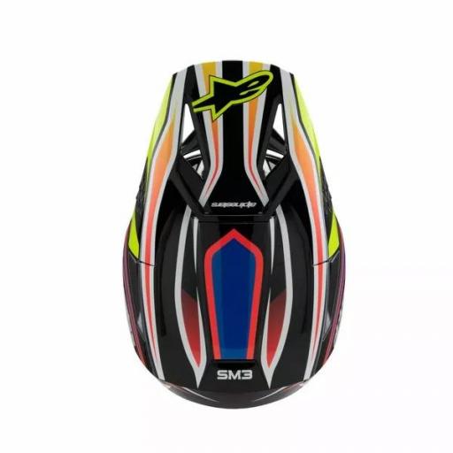 Casco Alpinestars SM3 Fray infantil / junior negro, amarillo, azul y rojo [5]