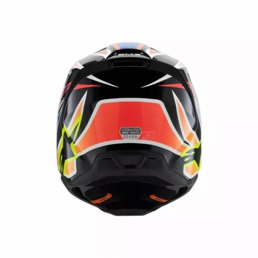 Casco Alpinestars SM3 Fray infantil / junior negro, amarillo, azul y rojo [4]