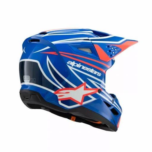 Casco Alpinestars SM3 Fray infantil / junior azul, rojo, blanco y negro [6]