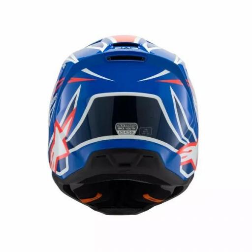 Casco Alpinestars SM3 Fray infantil / junior azul, rojo, blanco y negro [5]