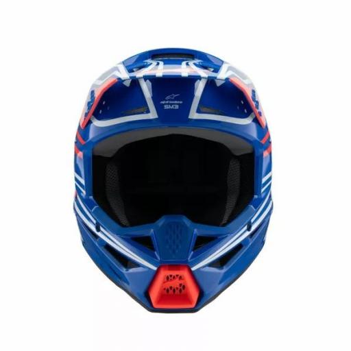 Casco Alpinestars SM3 Fray infantil / junior azul, rojo, blanco y negro [3]