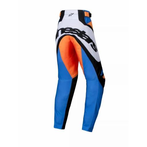 Pantalones infantils Alpinestars Racer Melt naranja y azul 2025 [1]