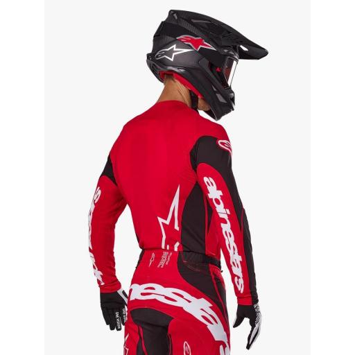 Camiseta Alpinestar TECHSTAR DREEM rojo brillante y negro 2025 [3]