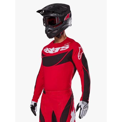 Camiseta Alpinestar TECHSTAR DREEM rojo brillante y negro 2025 [2]