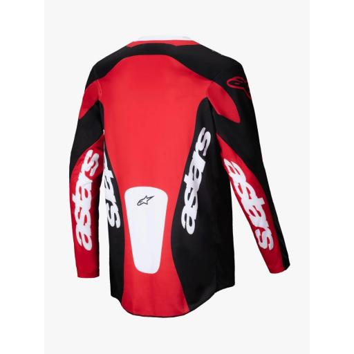 Camiseta Alpinestar Racer Veil negro y rojo brillante 2025 [1]