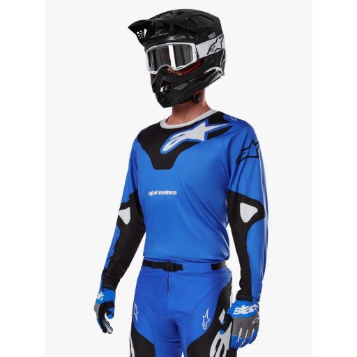 Camiseta Alpinestar Racer Veil azul y negro 2025 [2]