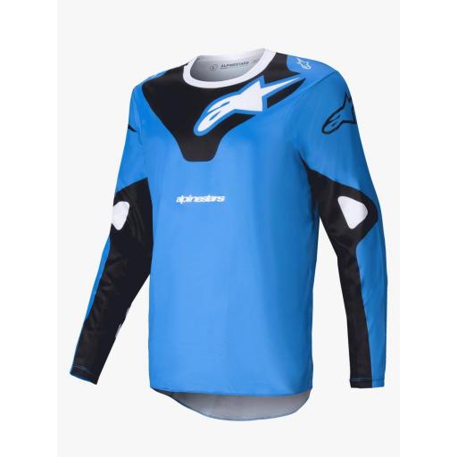 Camiseta Alpinestar Racer Veil azul y negro 2025