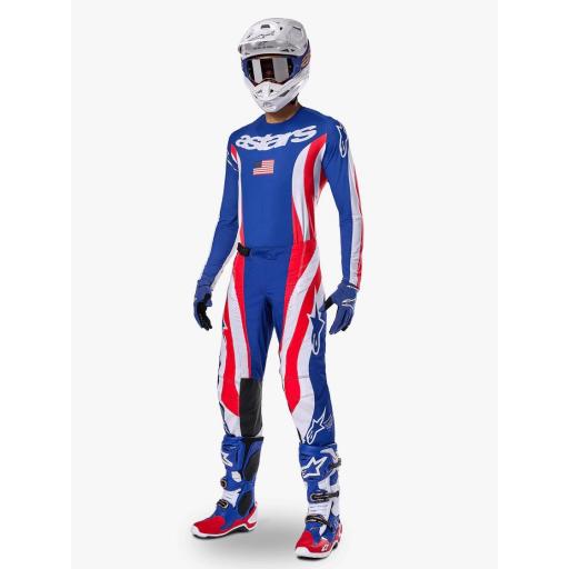 ALPINESTARS Techstar Limited Edition UNION KIT Rojo / Azul / Blanco 