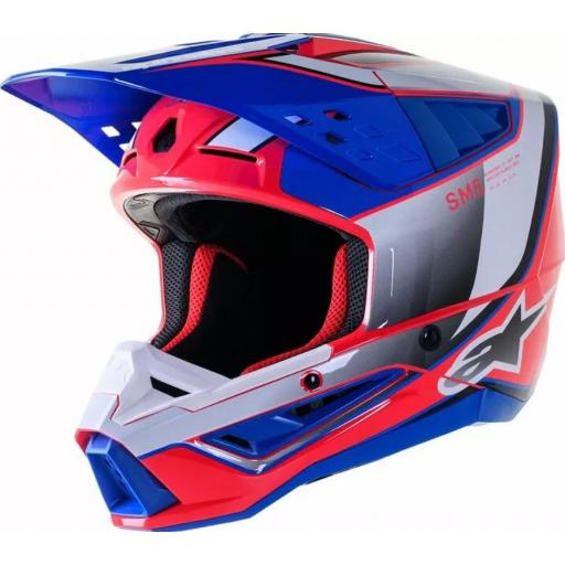 Casco Alpinestars Supertech M5 Sail Rosa y azul [0]