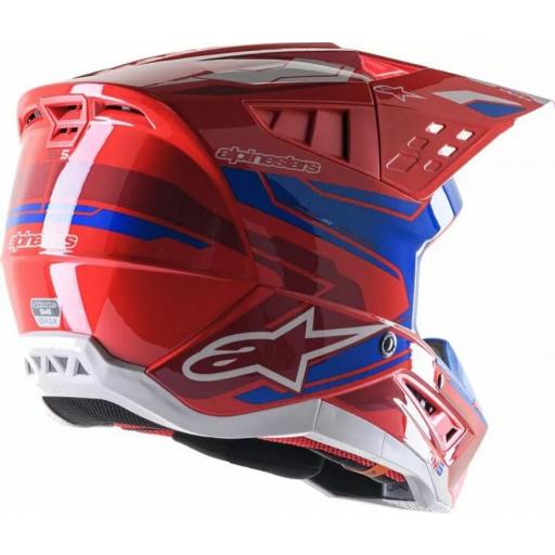 Casco Alpinestars Supertech M5 Action 2 rojo y azul [1]