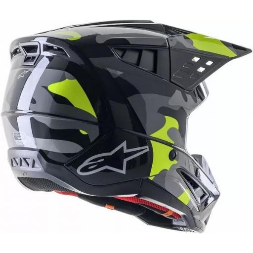 Casco Alpinestars Supertech M5 Rover negro gris y amarillo camuflaje [1]