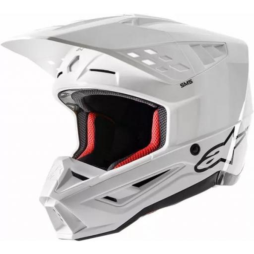 Casco Alpinestars Supertech M5 Solid Blanco