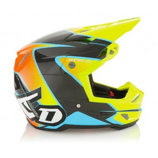 6D ATR-3 Wave azul, naranja neon y amarillo