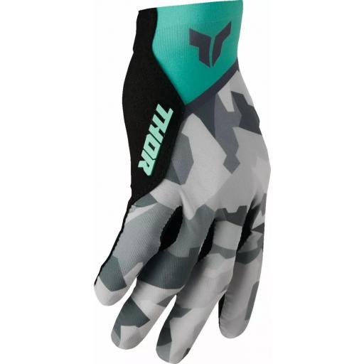 Guantes Thor Sport Shadow Teal 2025 Woman verde [1]