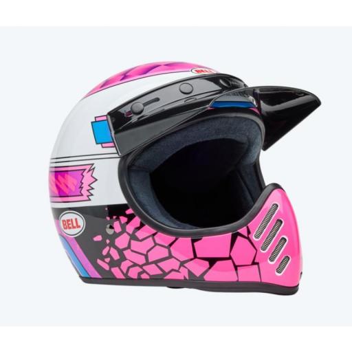 Casco BELL Moto-3 - Deathspray Gloss Pink Purple